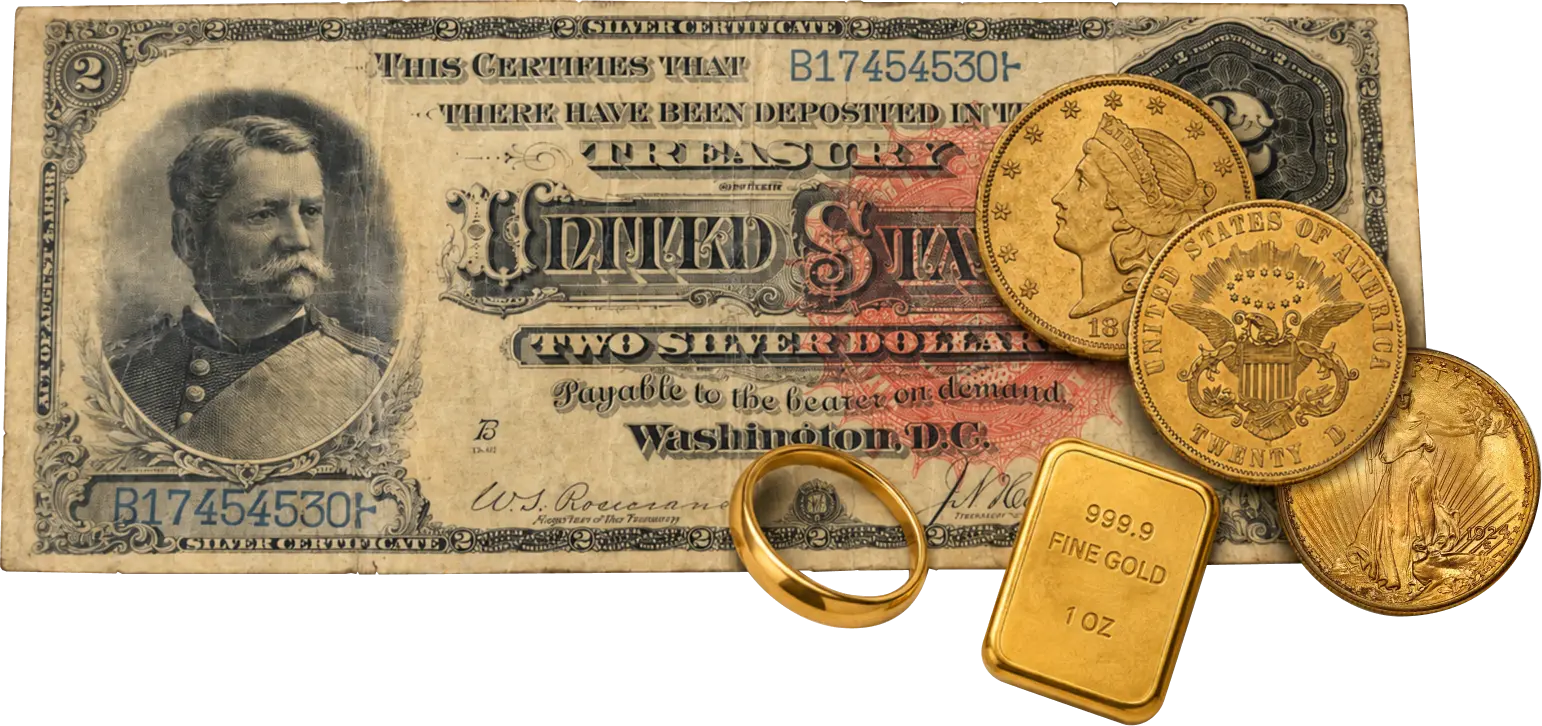 U.S. Dollar and Gold Coins to sell