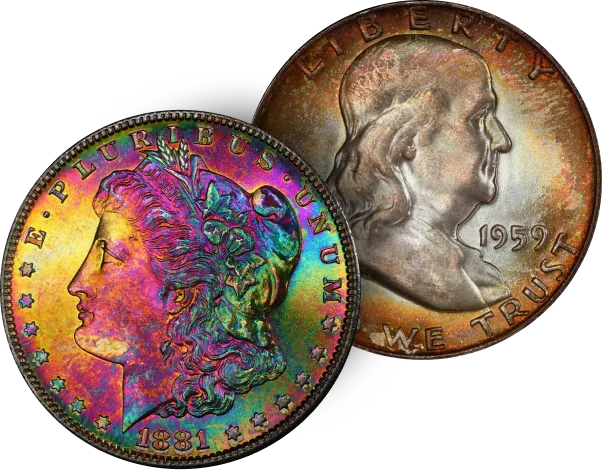 Rare Numismatic Coins Illustration
