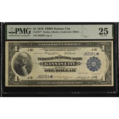 $1 1918  Federal Reserve Bank Notes 737* (2)