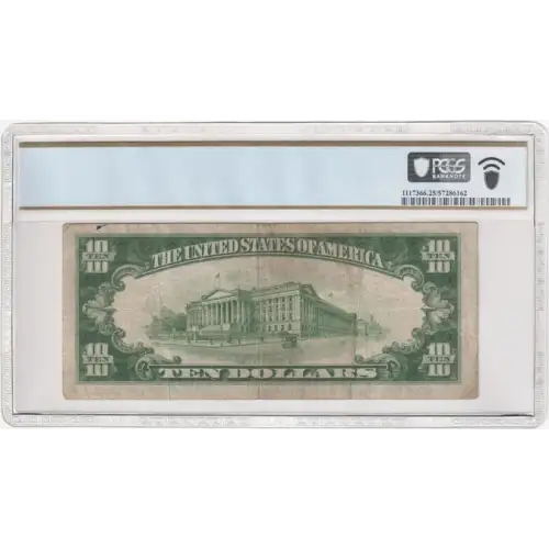 $10 1934-A yellow seal Emergency Notes Issued During WW2 2309 (3)