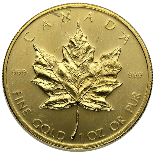 1oz Canadian Gold Maple Leaf - Scruffy