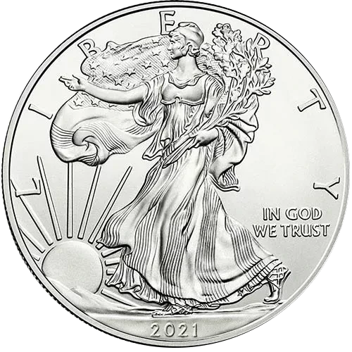 2021 1oz American Silver Eagle - Type 1 Reverse