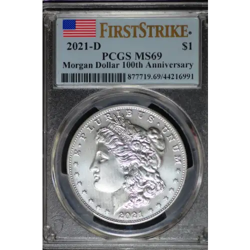 2021-D $1 Morgan Dollar 100th Anniversary First Strike (3)