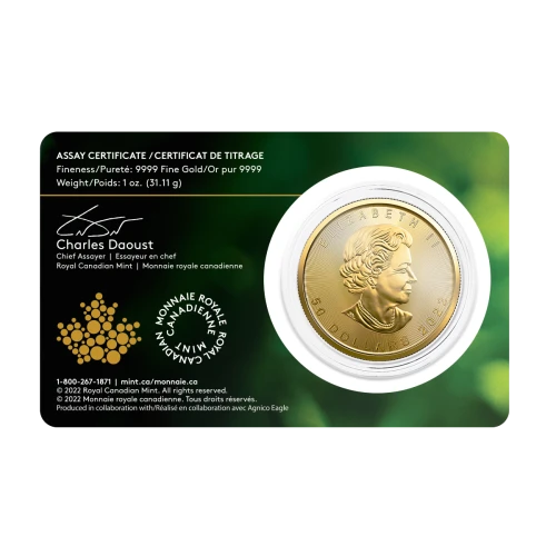 2022 1oz Canadian Gold Maple Leaf - Single Source Mine (3)