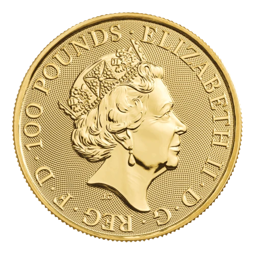 2024 1 oz British Tudor Beasts: Seymour Unicorn Gold Coin (2)