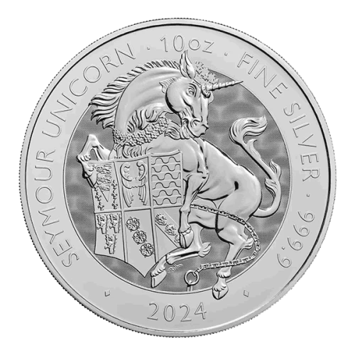 2024 10oz British The Royal Beast - Silver Seymour Unicorn (2)