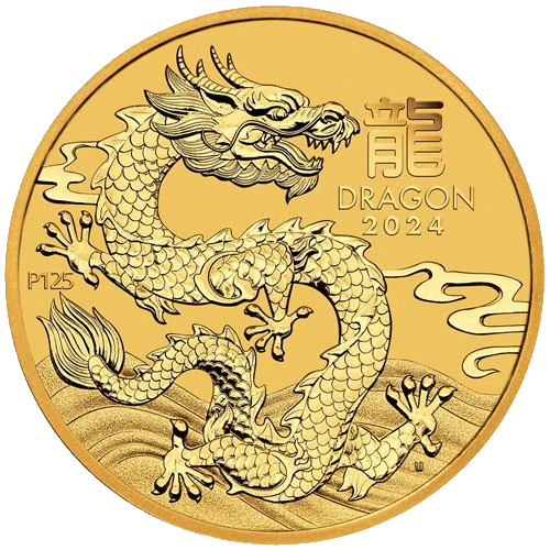 2024 1/2oz Australian Perth Mint Gold Lunar III: Year of the Dragon (3)