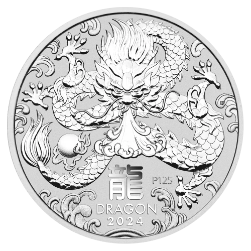 2024 2oz Australian Perth Mint Silver Lunar III: Year of the Dragon (2)