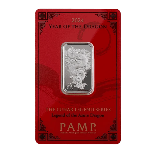 2024 Year of the Dragon - Legend of the Azure Dragon 10g Silver Bar (2)