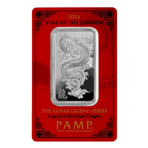 2024 Year of the Dragon - Legend of the Azure Dragon 1oz Silver Bar (4)