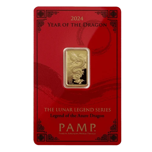 2024 Year of the Dragon - Legend of the Azure Dragon 5g Gold Bar (5)