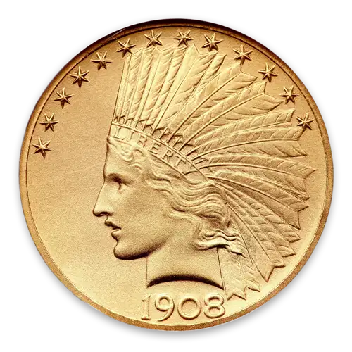 Indian $10 (1907 - 1933) - MS+