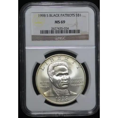 Modern Commemoratives --- Black Revolutionary War Patriots 1998 -Silver- 1 Dollar (3)