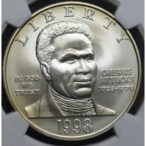 Modern Commemoratives --- Black Revolutionary War Patriots 1998 -Silver- 1 Dollar
