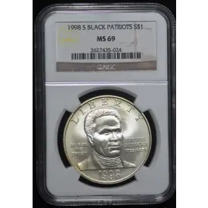 Modern Commemoratives --- Black Revolutionary War Patriots 1998 -Silver- 1 Dollar (3)