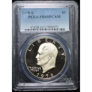 Dollars---Eisenhower 1971-1978 Copper-Nickel- 1 Dollar (3)