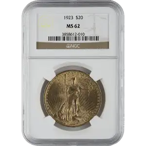 St. Gaudens $20 (1907 – 1933) - NGC - MS62