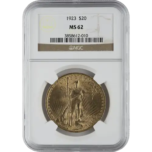 St. Gaudens $20 (1907 – 1933) - NGC - MS62